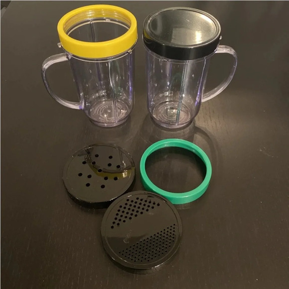 Original Magic Bullet Deluxe Replacement Parts, Party, Mugs, Lip Rings New - Picture 5 of 8